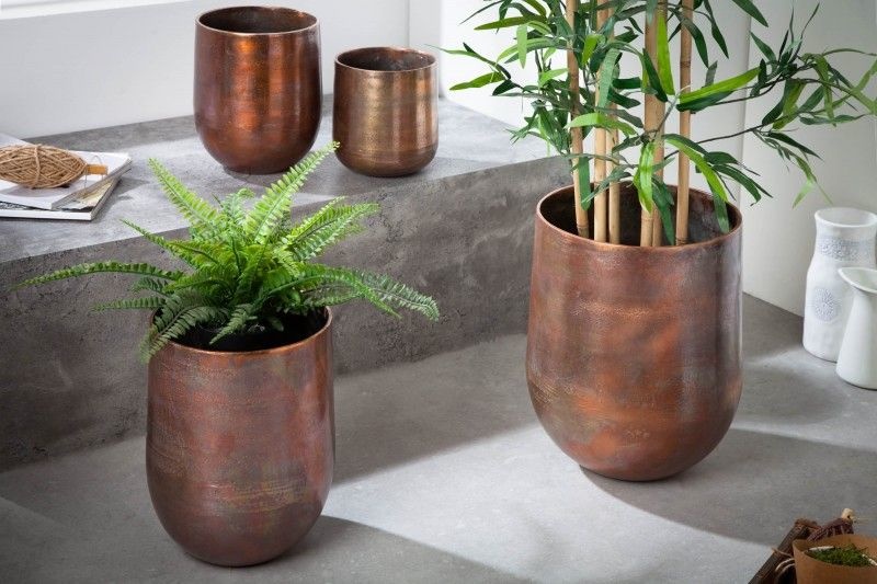 Bloempot 2-delig Koper 29cm - 40905