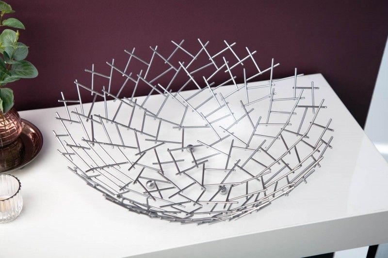 Decoratie Fruitschaal Zilver 45cm - 19008