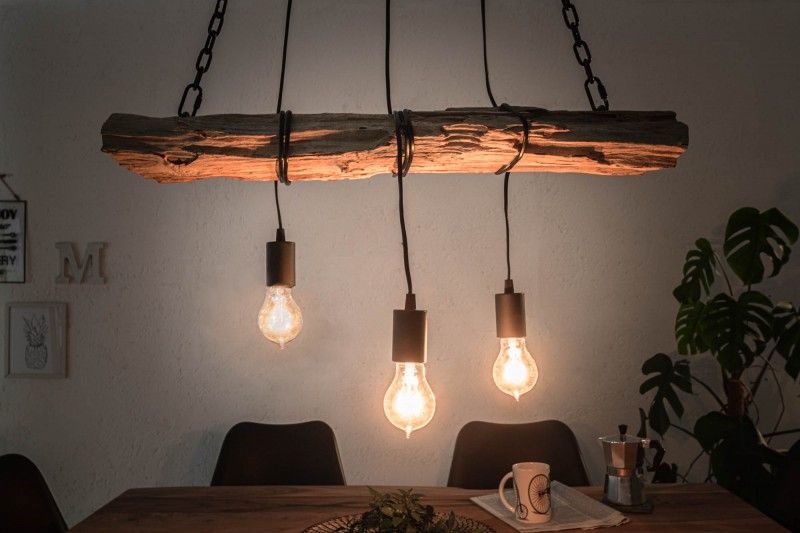 Hanglamp Barracuda Massief Gerecycled Hout 73cm - 40079