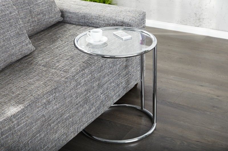 Bijzettafel Art Deco Zilver 40cm - 60