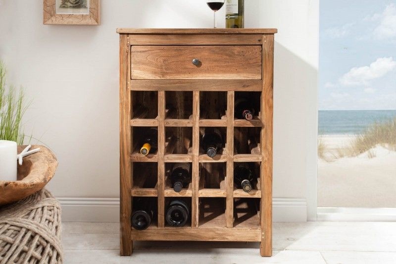 Wijnkast Hemingway Gerecycled Massief Teak Hout - 40312