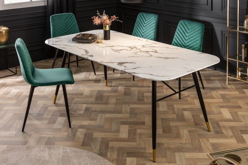 Eettafel Paris Wit 140cm Marmer - 41881