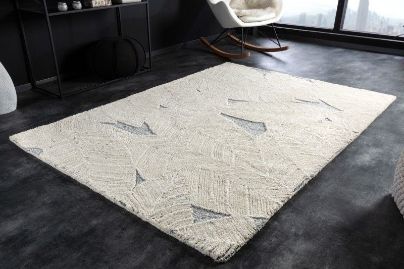 Vloerkleed Leaf Grijs Beige 230cm - 41458