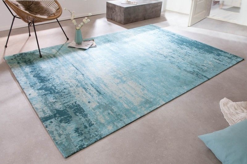 Vloerkleed Modern Art Turquoise Beige 240x160cm - 41264