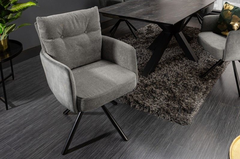 Stoel Big George Draaibare Armleuning Grijs - 40167