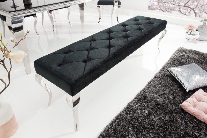 Eetkamerbank Modern Barok 170cm Zwart - 39160
