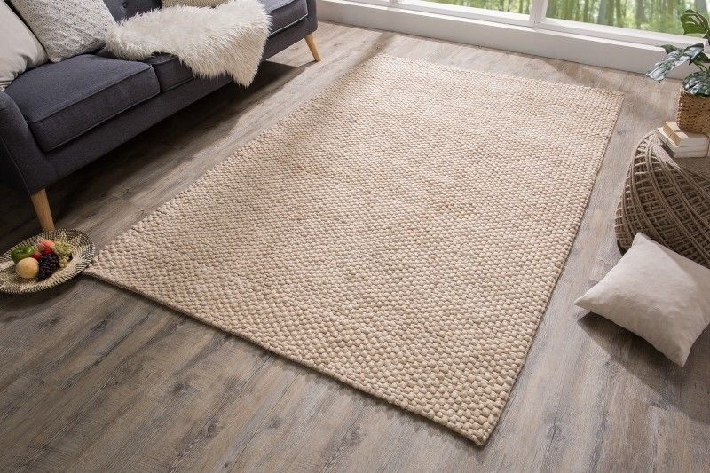 Vloerkleed Wool Beige 240x160cm - 38761