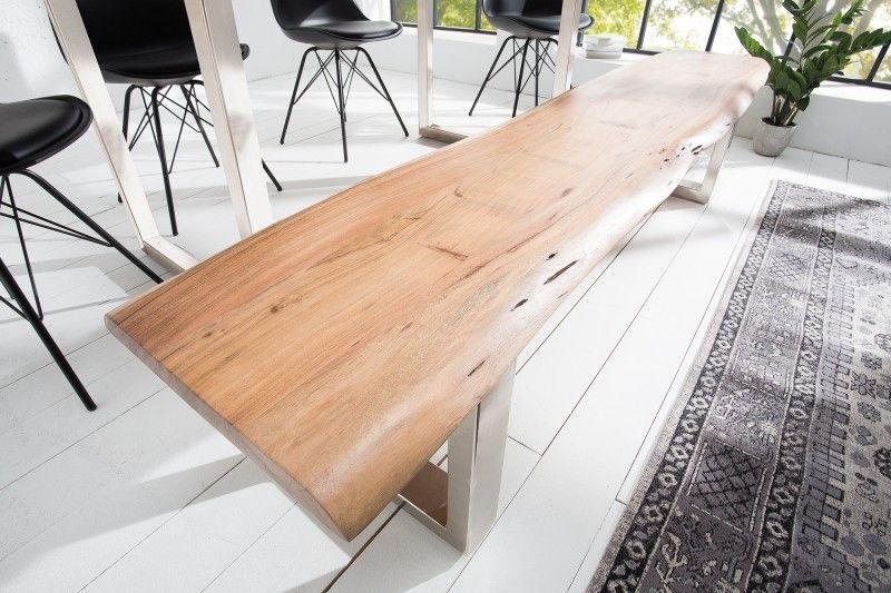 Bank Mammoet Honing X 200cm Massief Acacia Hout 35mm - 38443