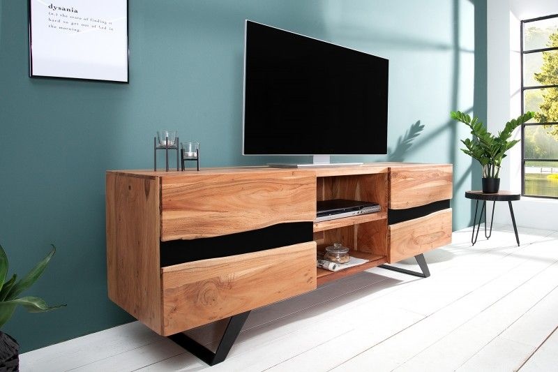 TV Meubel Amazonas 160cm Massief Acacia Hout - 38332