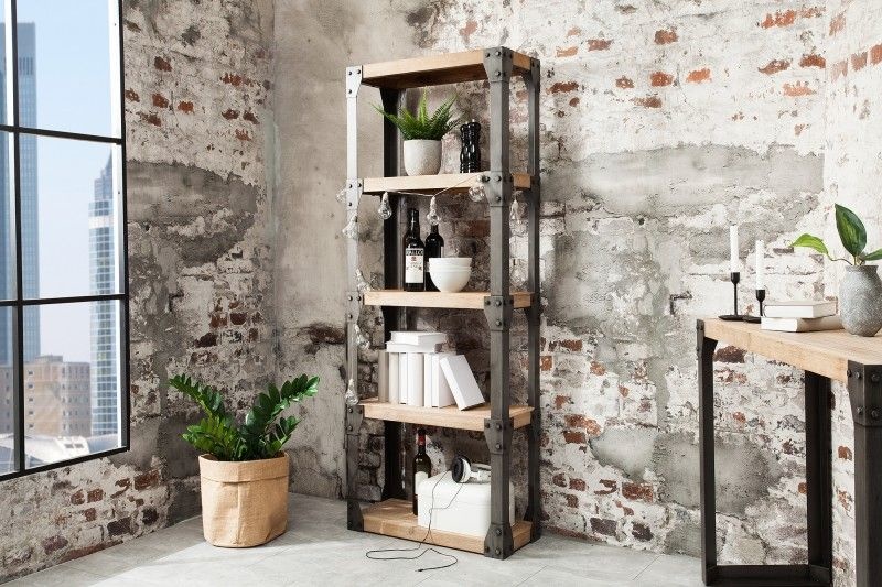 Kast Factory 180cm Acacia gekalkt - 38037