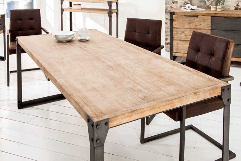 Eettafel Factory 200cm Acacia gekalkt - 36770