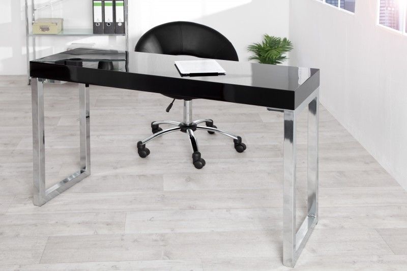 Bureau Desk Zwart Hoogglans 120cm - 22093