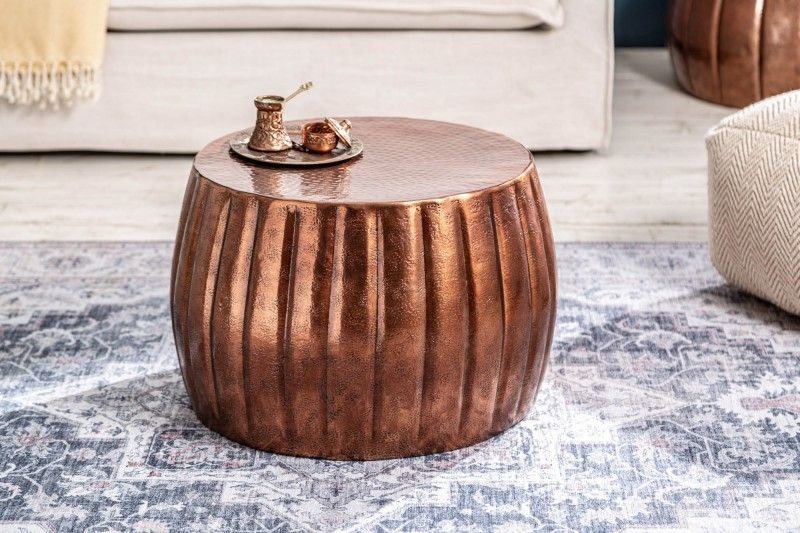 Salontafel Marrakech 55cm Aluminium Koper - 40219