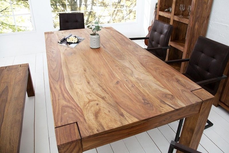 Eettafel Makassar 160cm Massief Sheesham Hout- 39362
