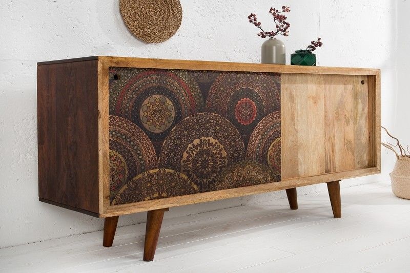 Dressoir Mandala 160cm Massief Mango Hout - 38729