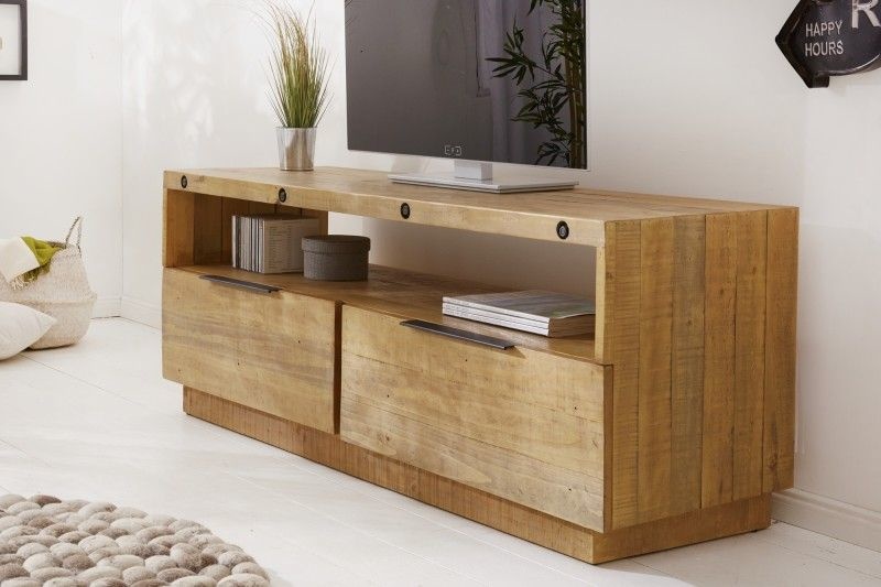 TV Meubel FINCA 150cm Massief Grenen Hout - 40456