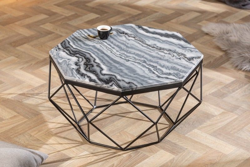 Salontafel Diamond 69cm Marmergrijs - 40394