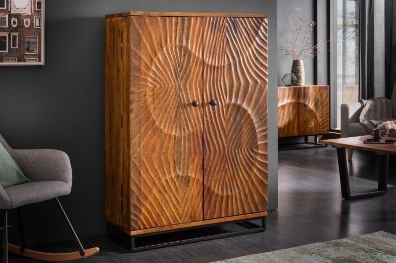 Barkast Scorpion 140cm Massief Mango Hout Bruin - 40955