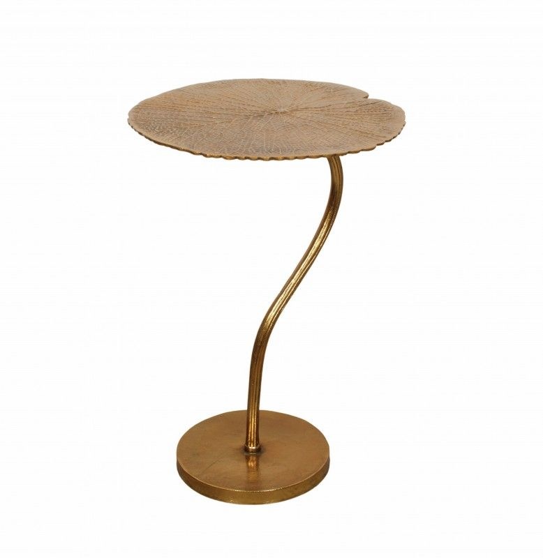 Bijzettafel Leaf Goud 42cm - 40904